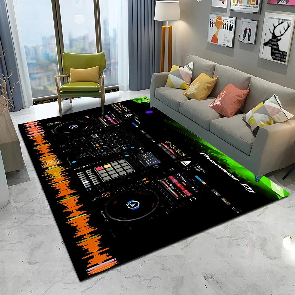 3D DJ Music Screen Keyboard Cartoon Carpet Mat для дома, гостиной, спальни, дивана, коврика для двери, коврика для детской зоны, нескользящий коврик для пола
