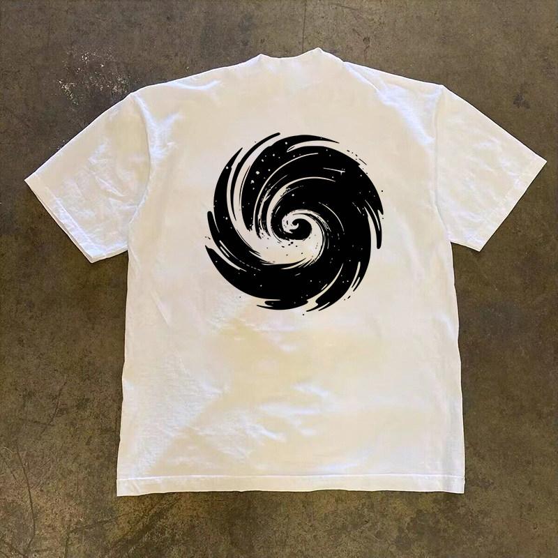 Loose Fit Cotton Tshirt Short Sleeve Retro Style Unisex Breathable Summer Shirt For Unisex And Unisex By Little Chen Story