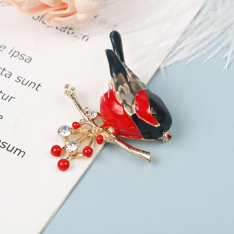 1 шт., брошь в виде красной птицы, броши Ainmal, годовой дизайнерский ювелирный подарок