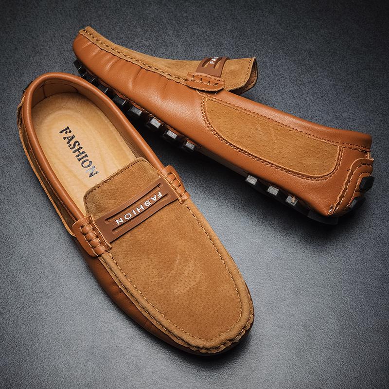 Модные белые мокасины, мужская обувь, повседневная кожаная замшевая обувь, мужские мокасины, мужские кроссовки, роскошные туфли для вождения, классический стиль