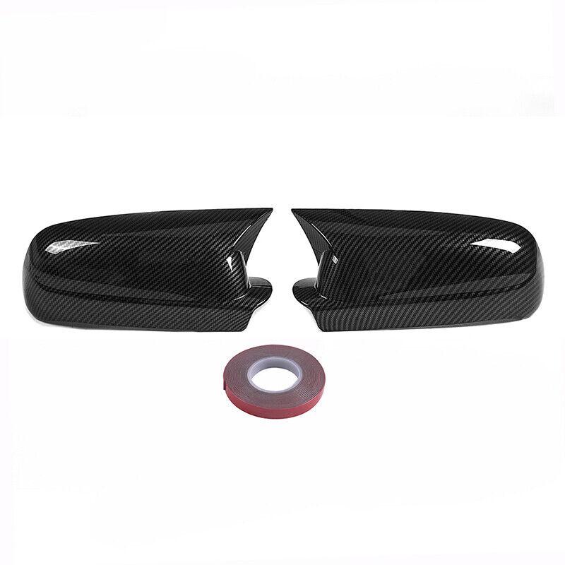2PCS Carbon Look Add On Side Door Mirror Cover Rearview Caps For VW Jetta Golf MK4 Passat 1999-2004 Rear View Mirror