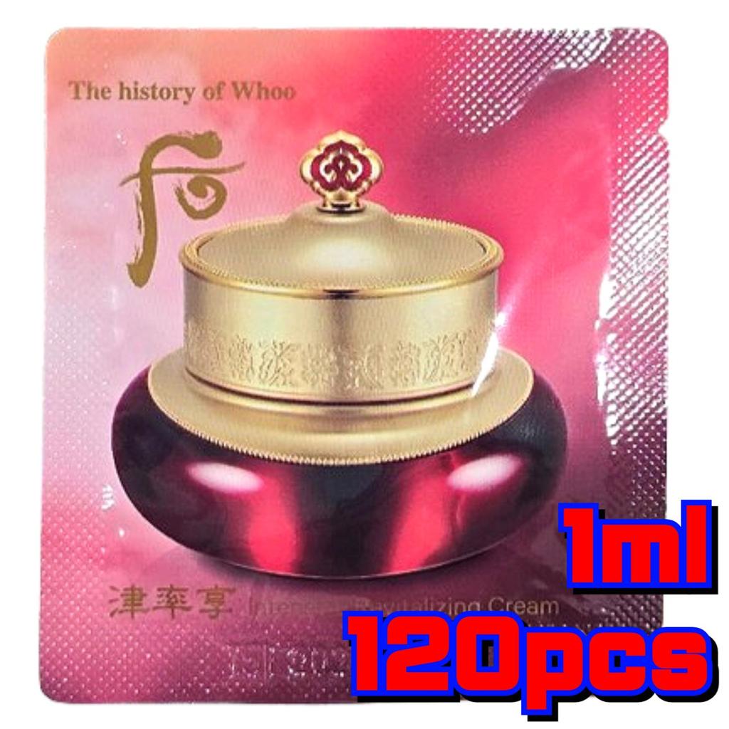 The history of whoo Jinyulhyang Интенсивный восстанавливающий крем 1 мл × 60 шт. | Корейский травяной антивозрастной набор пробников
