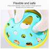 Soft Rubber Cartoon Bee Hand Knocking Rattle Dumbbell Baby for Kids Preschool Tool Early Educational