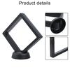 2 шт. 90*90 мм Черный 3D Плавающий Рамка для Демонстрации Монет Держатель Коробка Кейс Подставка