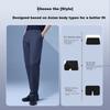 Original Men's Casual Pants, Versatile All-Season Trousers, Slightly Elastic, Easy-Care Men's Pants for Spring, Gray, Size S
