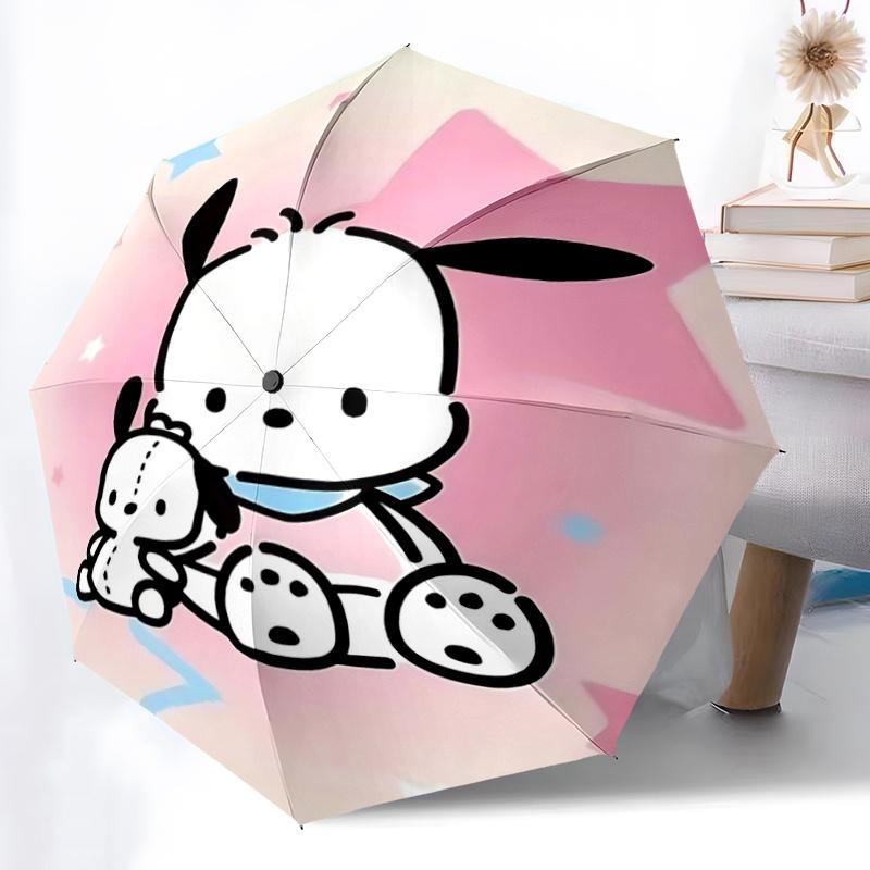 1pc Sanrio Characters Automatic Opening/Closing Umbrella with Foldable Design, Iron Frame, Outdoor Use, Festival Gift for Fans, Travelers, Daily Use,