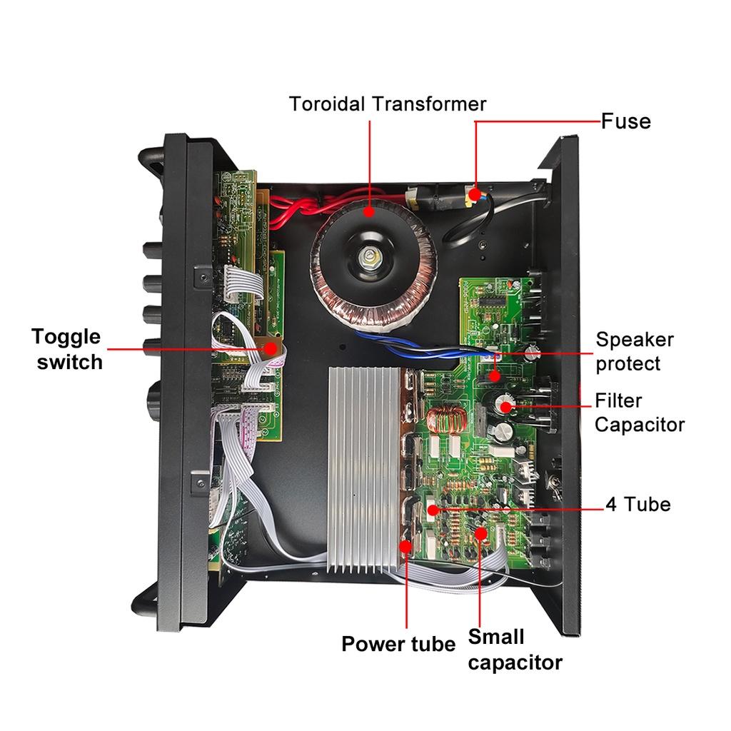 5000 Вт Bluetooth стерео усилитель объемного звука USB SD AMP FM DVD AUX ЖК-дисплей домашний кинотеатр караоке усилитель дистанционного управления