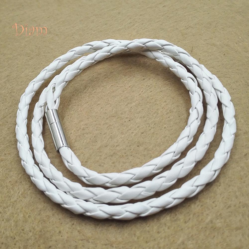 Ювелирные изделия с бриллиантами в стиле ретро для женщин и мужчин, многослойный плетеный кожаный браслет-манжета, браслет