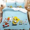 2023 Kawaii Cuphead Mugman Bedding Set Single Twin Full Queen King Size Bed Set Adult Kid Bedroom Duvetcover Sets Anime Game Bed