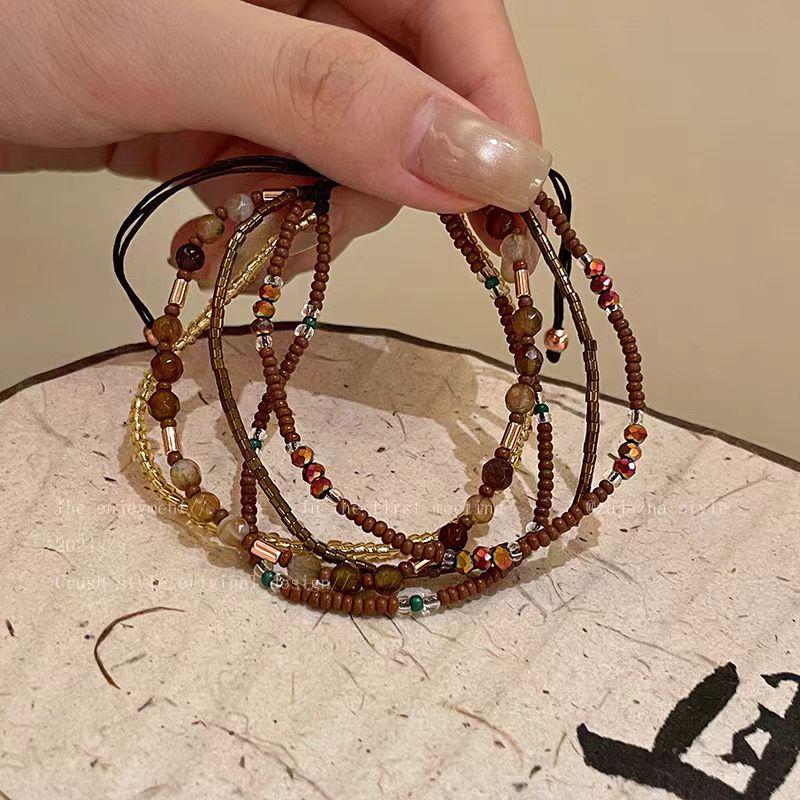 Bohemian Colorful Ethnic Handmade Beaded Adjustable Summer Bracelet