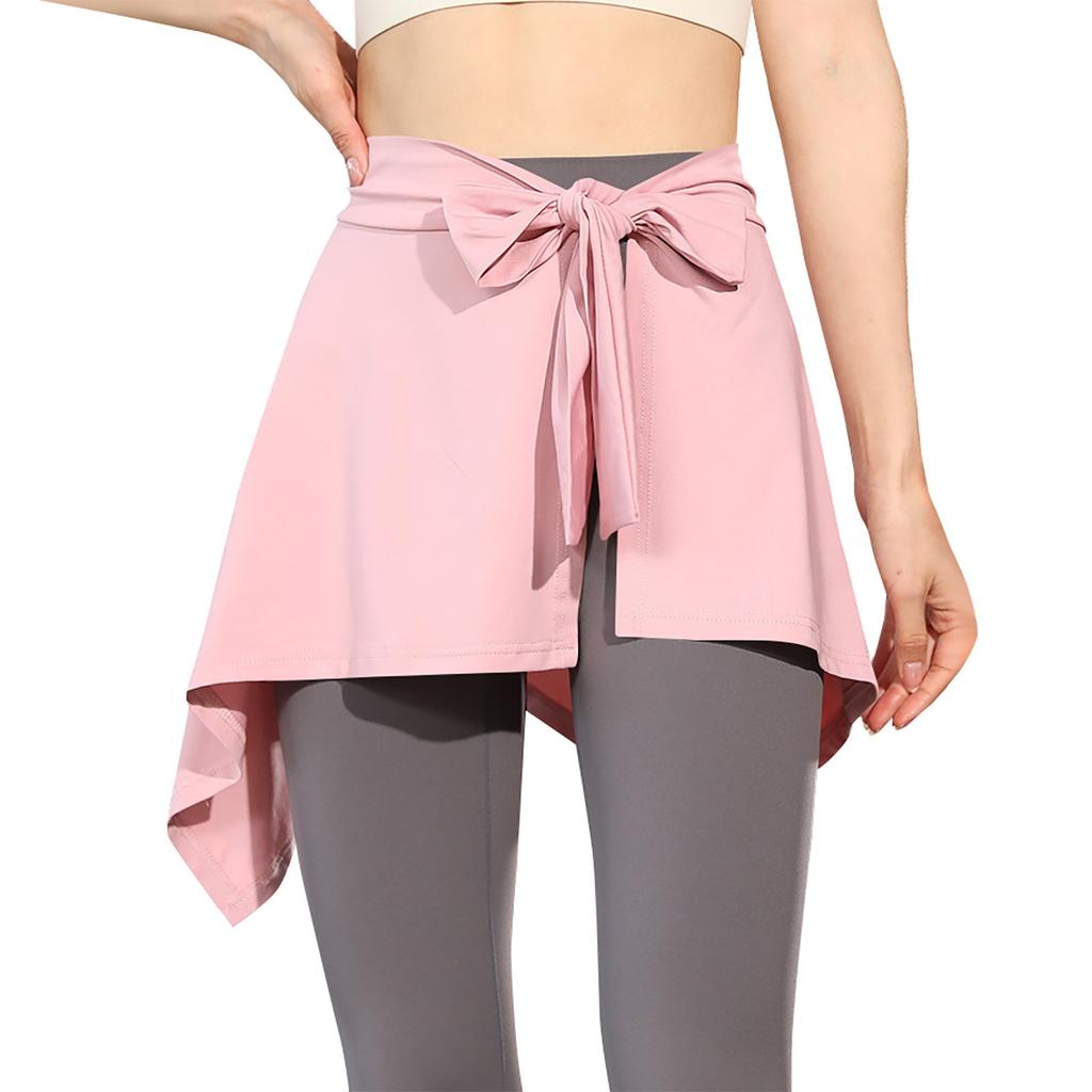 Женская юбка, эластичные брюки-кюлоты для йоги, женские спортивные шорты, легкие узкие однотонные бегуны с высокой талией