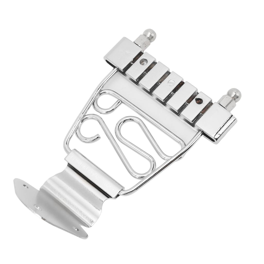 6 String Guitar Trapeze Tailpiece Metal Height Adjustable Guitar Trapeze Bridge Tailpiece for Replacement