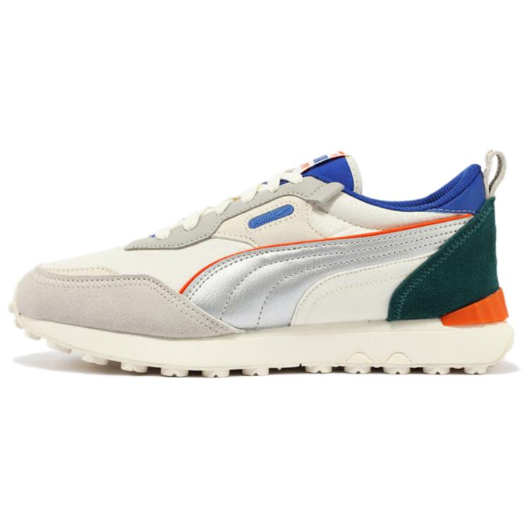 Puma Кроссовки Rider FV Future Vintage Низкие Бежево-Серые Зеленые Оранжевые Унисекс 387672-46