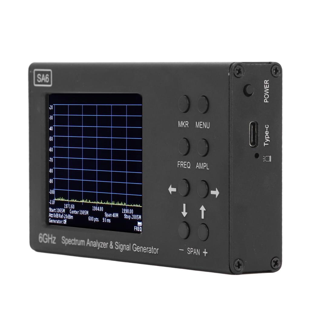 3,2-дюймовый цветной сенсорный экран 6 ГГц анализатор спектра SA6 генератор сигналов для Wi-Fi 2G 4G LTE CDMA
