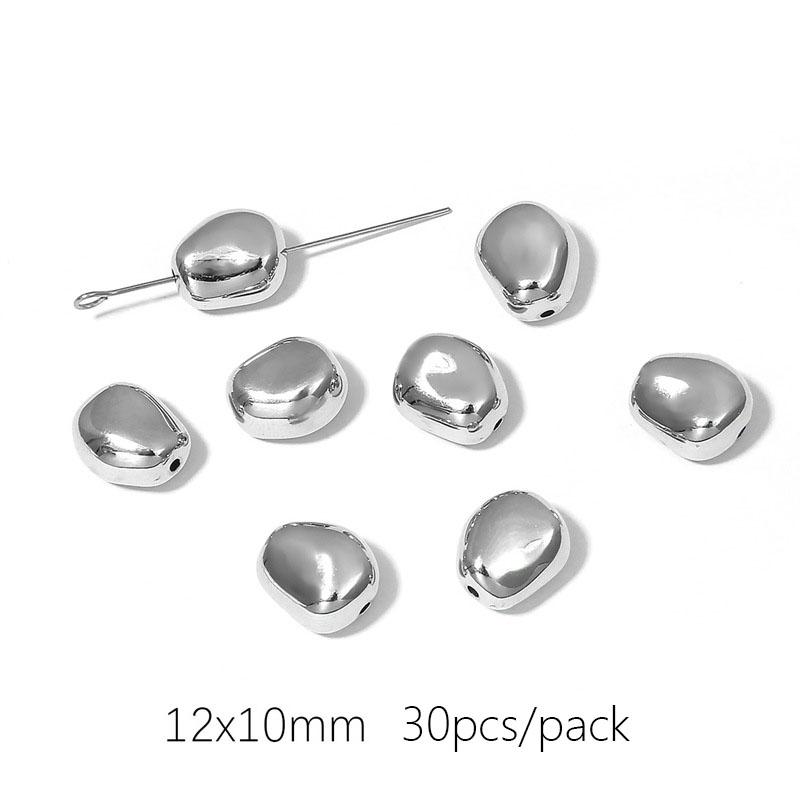 10-50 шт./упак. популярные высококачественные позолоченные белые K-образные свободные нерегулярные разделительные бусины DIY ожерелье браслет ювелирные изделия аксессуары для изготовления ювелирных изделий ручной работы