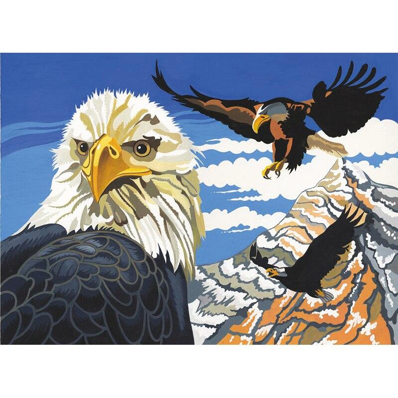 Новый 5D DIY алмазная живопись голова орла Алмазная вышивка животных вышивка крестиком полная круглая дрель домашний декор ручной художественный подарок