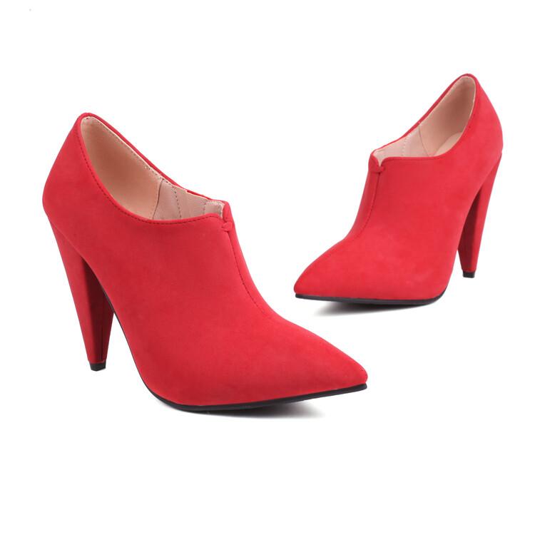 Женские туфли-лодочки, модные туфли на высоком каблуке с острым носком, вечерние, свадебные, пикантные весенне-осенние туфли, черные, красные, желтые, синие, размеры 34-43