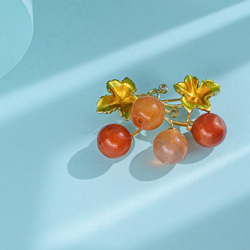 Senior Brooches Flower Leaf Brooch Pins for Women Suit Pendant Fashion Brooches Jewelry