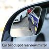Car 360 Degree Wide Angle Adjustable Blind Spot Rearview Mirror Sector Frameless Auxiliary Rearview Mirror Auto Parts