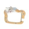 Acrylic Buckle Keychain Cat Shape Card Holder Keychain New Backpack Pendant