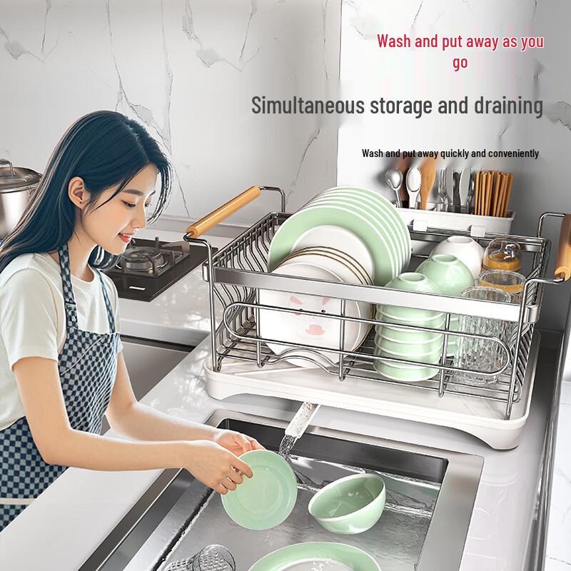 Кухонная сушилка для посуды из нержавеющей стали 304