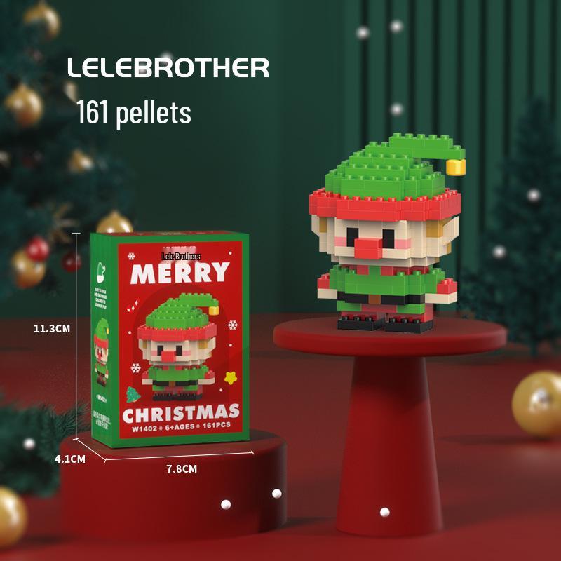 Игрушки-конструкторы из микрочастиц Деда Мороза: 60 видов, Блайнд-бокс, совместимый с Lego