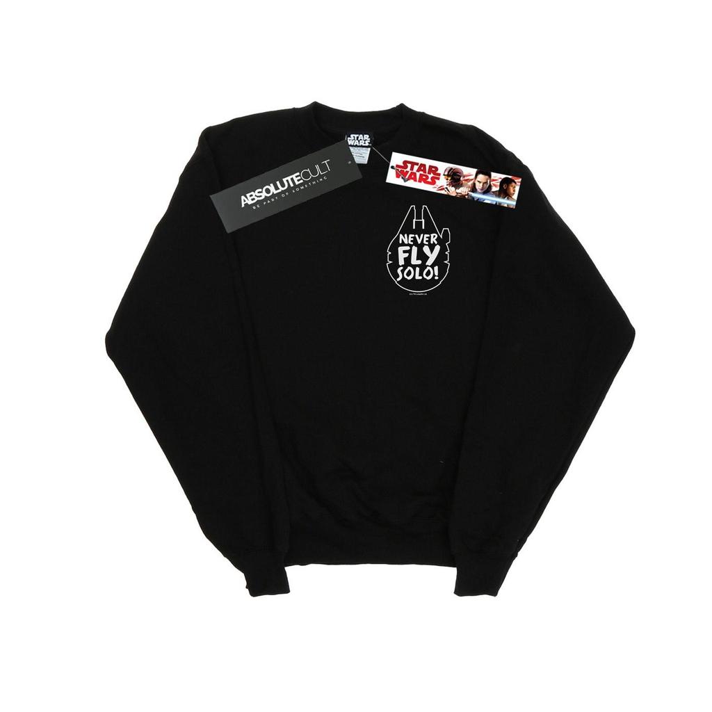 Star Wars Mens Never Fly Solo Sweatshirt