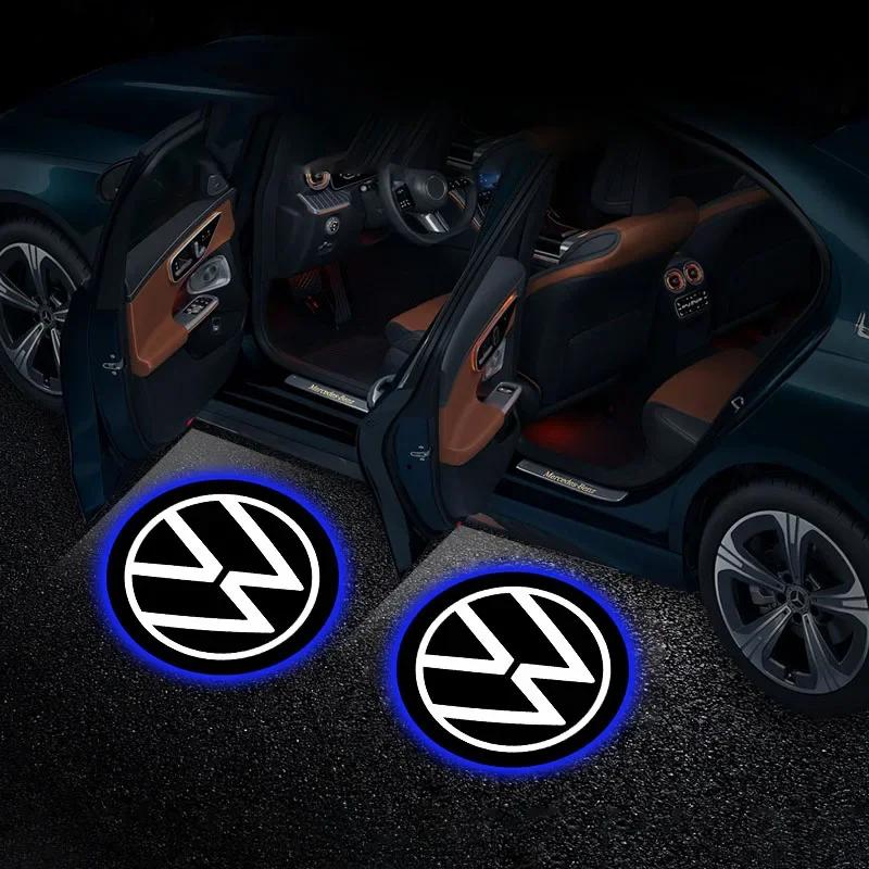 Для VW Volkswagen Jetta MK5 Golf 2 шт. HD LED Свет приветствия Проекционные лампы для дверей автомобиля Автомобильные аксессуары Для Volkswagen Golf-6 7 4 5