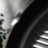 Портативная 9,5-дюймовая сковорода с антипригарным покрытием и ребристым дном для равномерного распределения тепла и легкой очистки