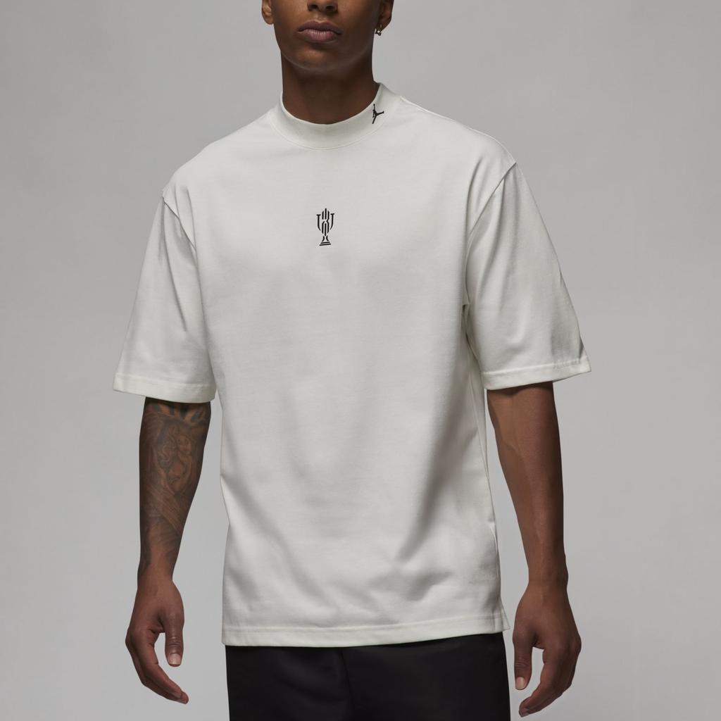 Trophy Room X Jordan SS24 Повседневная футболка с круглым вырезом и принтом с коротким рукавом Мужские топы Парусно-белый FQ3845-133