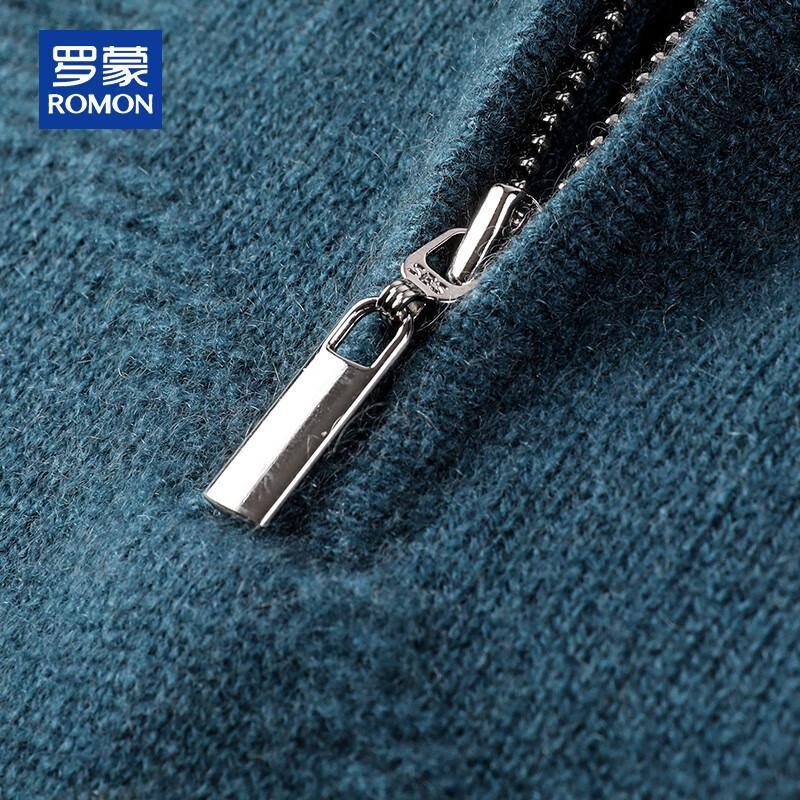 ROMON Мужской пуловер из 100% кашемира на молнии до середины