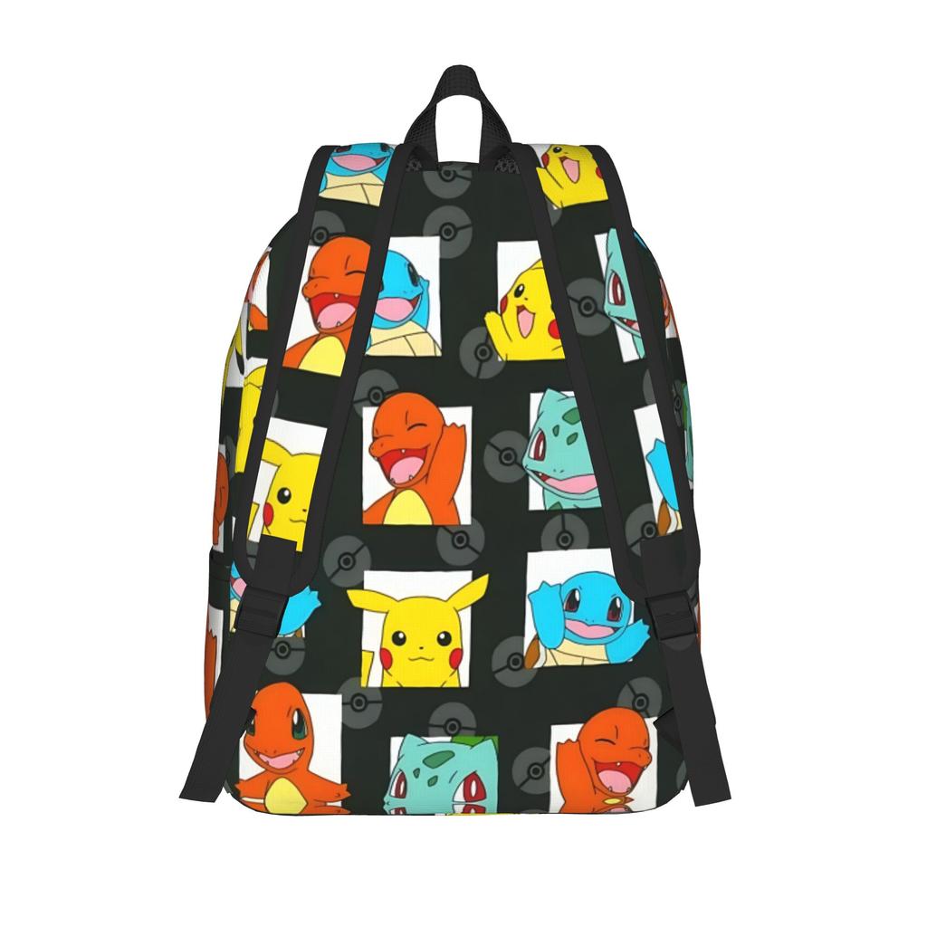 Модный рюкзак с логотипом Pokemon Mochilas для повседневного использования, офиса, большая вместимость Rucksack