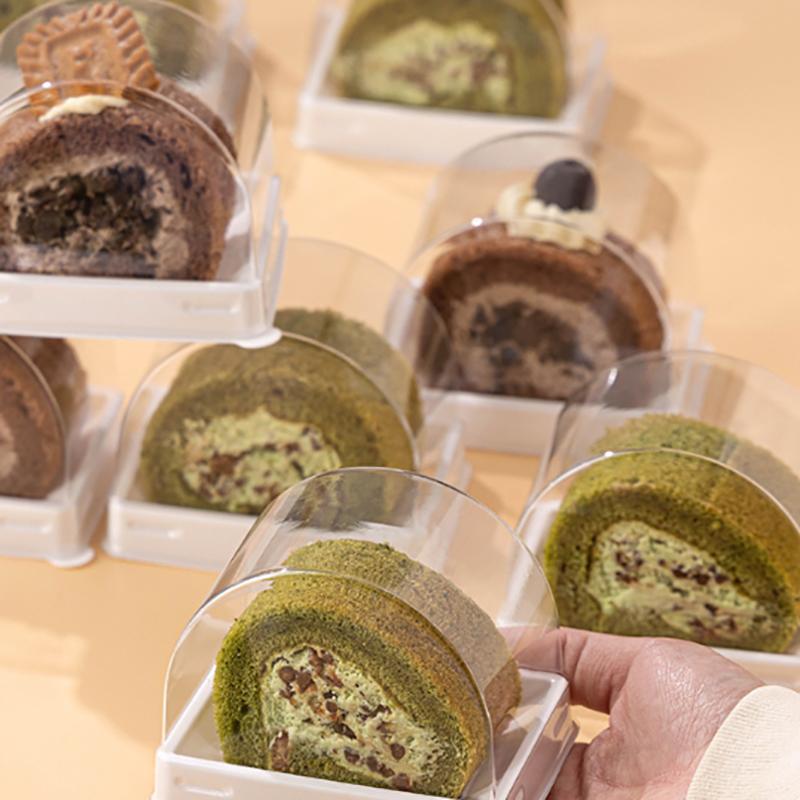 10 шт., коробка для торта-мусса с крышкой, рулет, упаковочные коробки для десертов, контейнеры для хранения еды на свадьбу, день рождения, детский душ, вечеринку