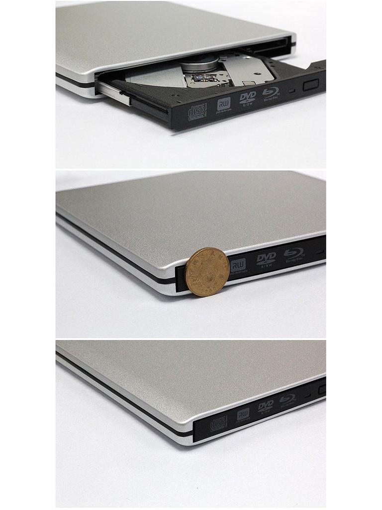 Ультратонкий 4K USB 3.0 Алюминиевый Blu-ray привод для ноутбука/настольного компьютера (Модель 2025 г.)