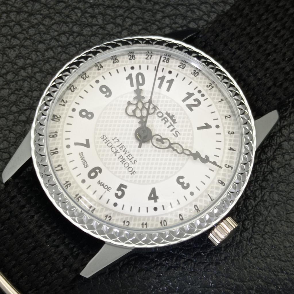 ВОССТАНОВЛЕННЫЕ ШВЕЙЦАРСКИЕ МУЖСКИЕ ЧАСЫ С РУЧНЫМ ЗАВОДОМ, БЕЛЫЙ ЦИФЕРБЛАТ a431625-2 R108-a431625