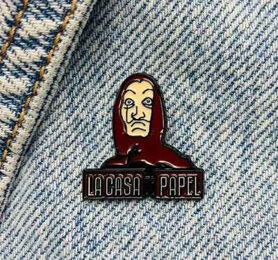 Новая эмалированная булавка La Casa de Papel, металлическая булавка для денег, подарок на день рождения, 1 шт.