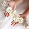 Wedding Belt Eye-catching Wear Resistant Fabric Rose Flower Wedding Dress Sash for Women
