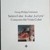 LP Пластинка ГЕОРГ ФИЛИПП ТЕЛЕМАН ЯААП ШРЁДЕР Сюиты Фа мажор Ми-бемоль мажор Лира C SAWT9541B TELEFUNKEN 1974 Германия Классика Б/У