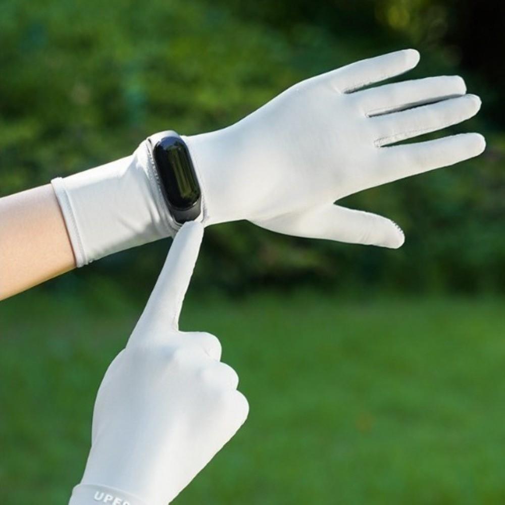 UV Protection Sunscreen Gloves Ice Feeling Cycling Gloves Fashion Driving Gloves