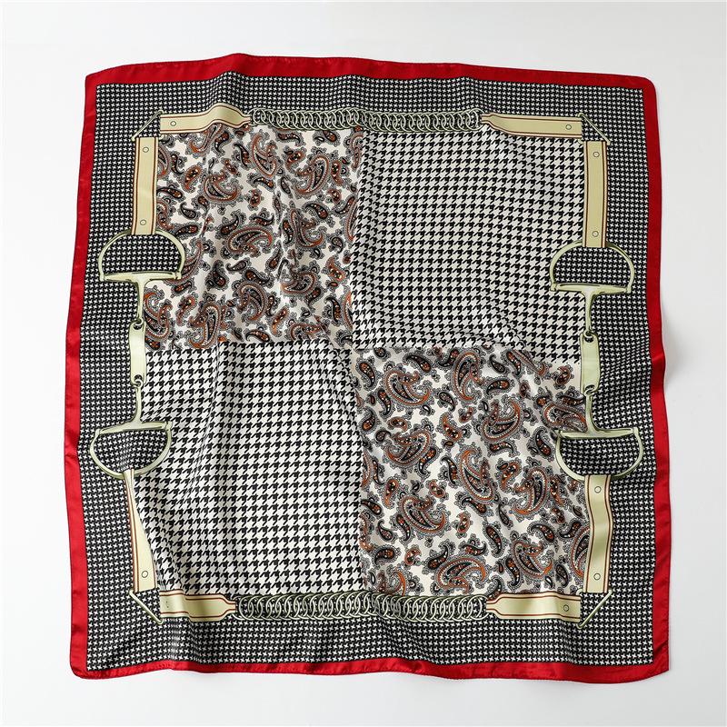 90 * 90 см новый шелковый шарф женский весенне-летний декоративный шарф солнцезащитный дорожный платок осенне-зимний шарф тонкий выпуск