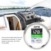 85 мм GPS Спидометр км/ч Узлы Мили в час DC9‑32V TFT Экран IP67 Водонепроницаемый Датчик Скорости Универсальный для Автомобилей Мотоциклов ЛодокБелый Циферблат Серебристая Крышка