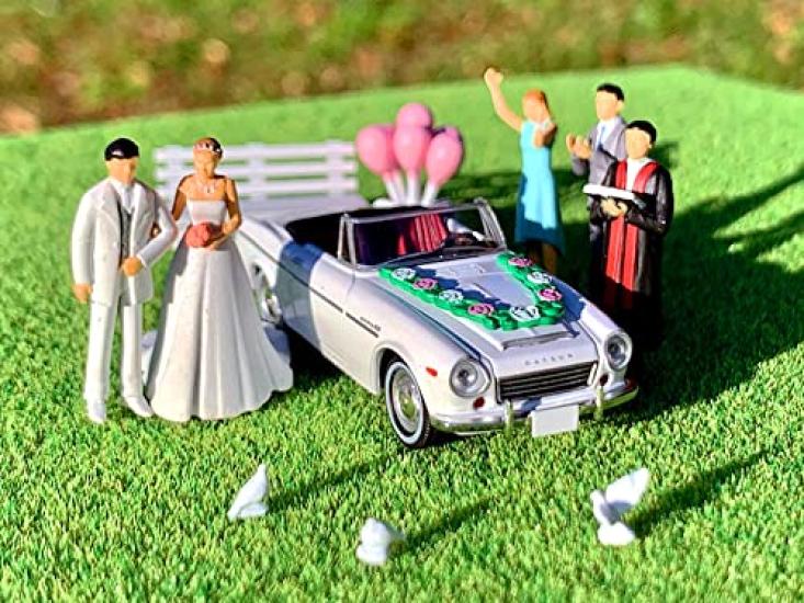 Geocolle 64 Car Snap 13a Wedding 1600 Sports окрашенный частично собранный завершенный набор мини-автомобиля 321286 1/64# (Датсун включен) АБС / ПВХ