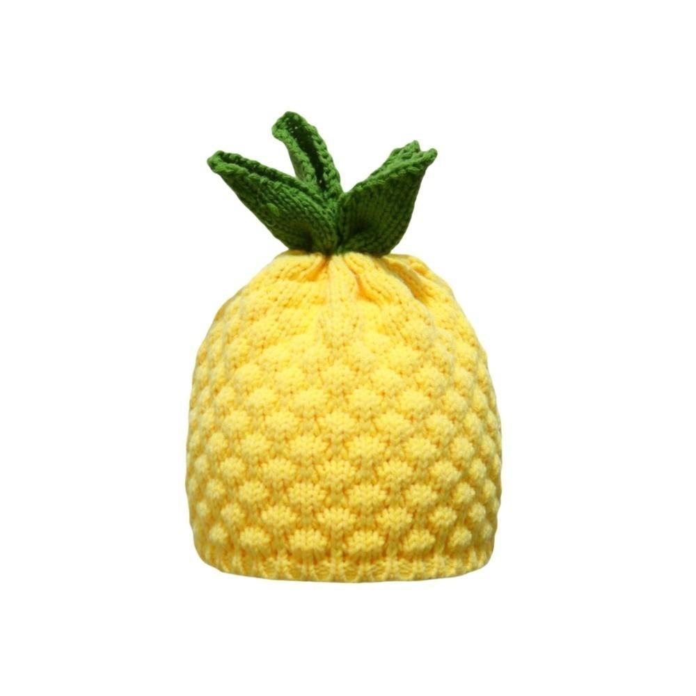 Playful Knitted Fruit Hat Creative Pineapple Beanie Lemon Strawberry Pullover Cap Skiing