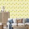 Lemon White and Yellow Wallpaper for Living Room and Bedroom 50x1000