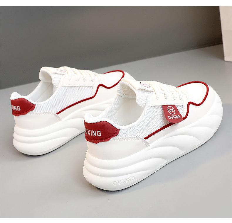 Новая парусиновая женская обувь с высоким берцем, весна/лето 2024, дышащая повседневная обувь на толстой подошве, спортивные ботинки martin