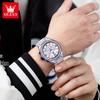 OLEVS 5622 Manga Style Chronograph Man Watch Waterproof Luminous Man Watch Silicone Strap Original Men's Quartz Wristwatches