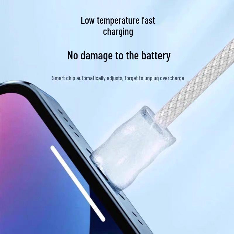 Плетеный USB-C кабель 60 Вт с быстрой зарядкой для iPhone 15/16