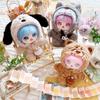 Cute Cartoon Plush Overalls Multistyles Doll Hoodies Idol Doll Outfit  20cm Cotton Stuffed Dolls