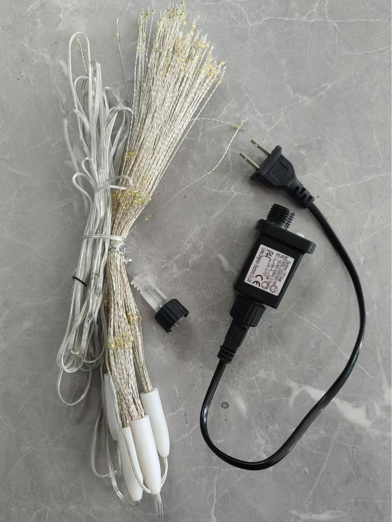 Светодиодные гирлянды-фейерверки на солнечной батарее - Погодоустойчивая звездная атмосфера одуванчика для кемпинга и навесов