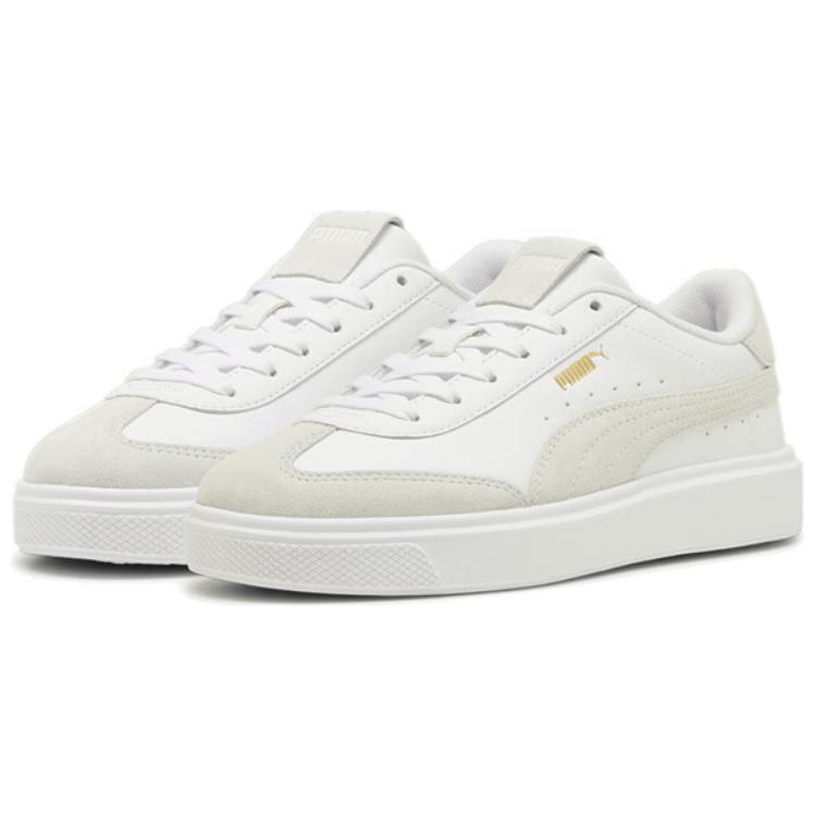 Puma Lajla T Toe белые перьевые серые женские кроссовки 397734-02